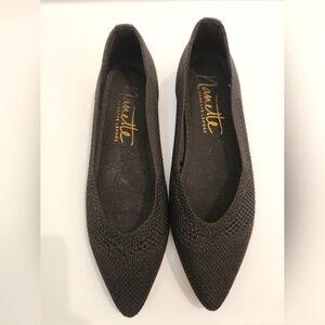 Nanette Lepore Shoes Women's Phillie Mesh Ballet Flat Point Toe Slip On Black 6M